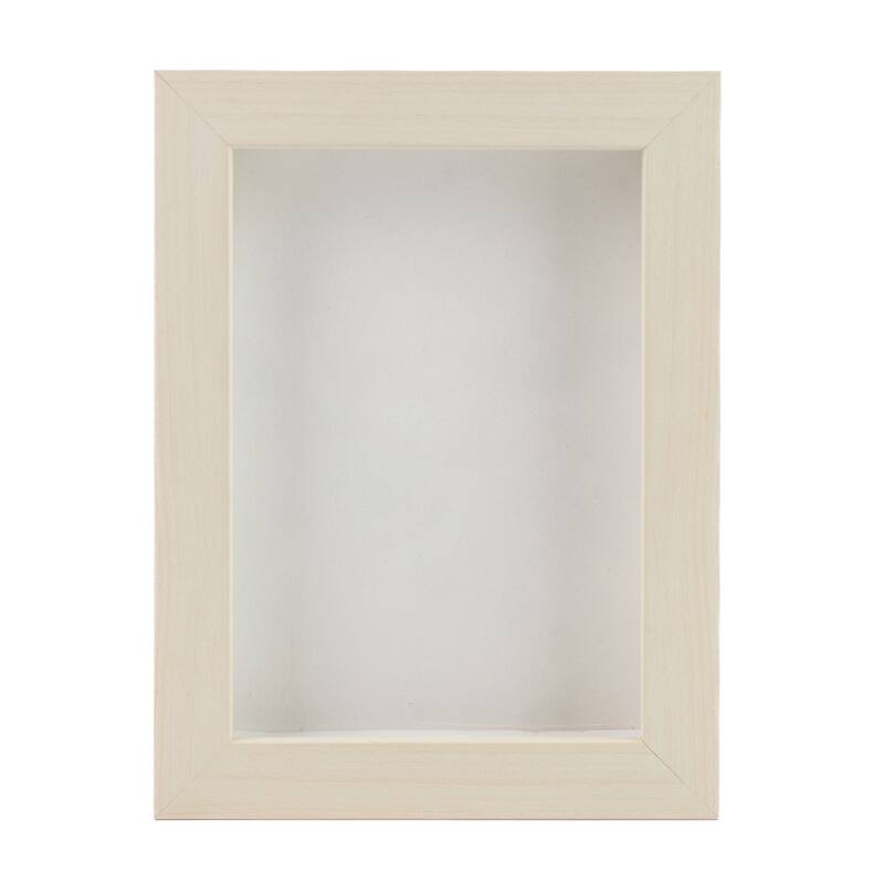 16x20 Shadow Box Frame White Washed Wood - Bed Bath & Beyond - 38795931